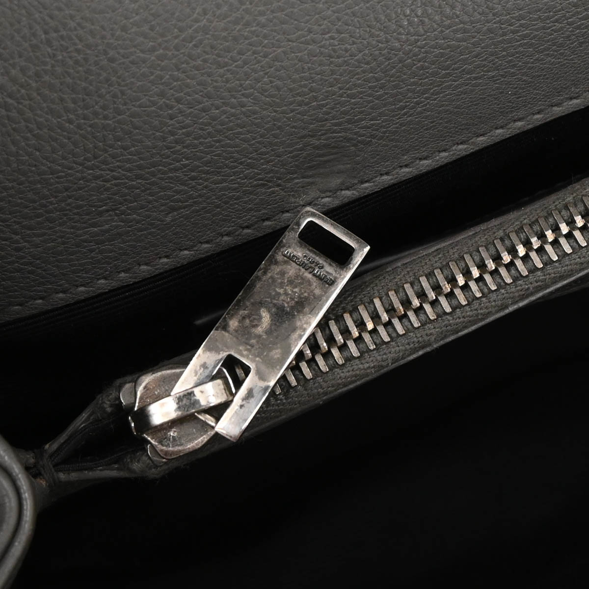 Saint Laurent Gray Leather College 2way Shoulder Handbag