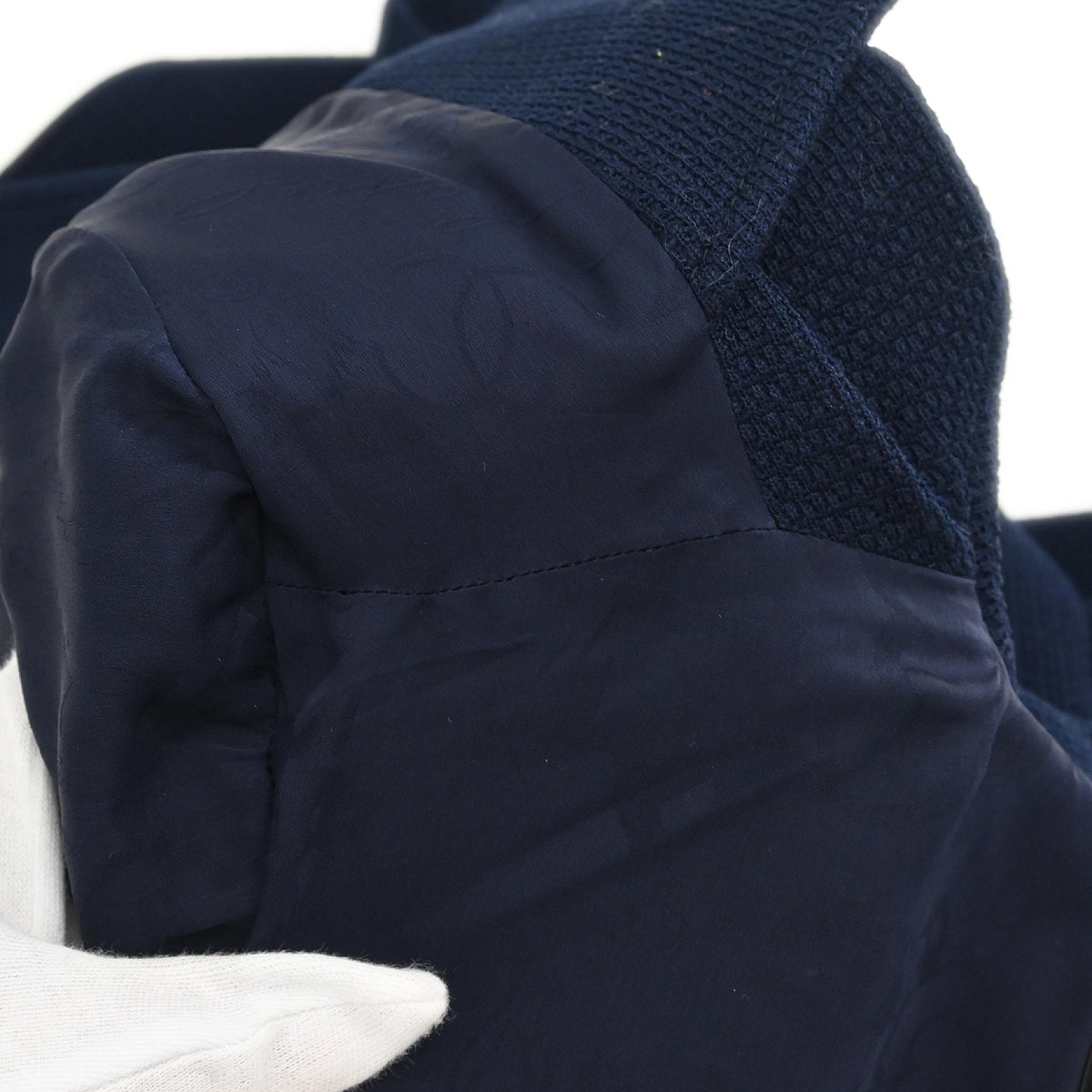 Chanel 2014 Single Breasted Coat Navy #38