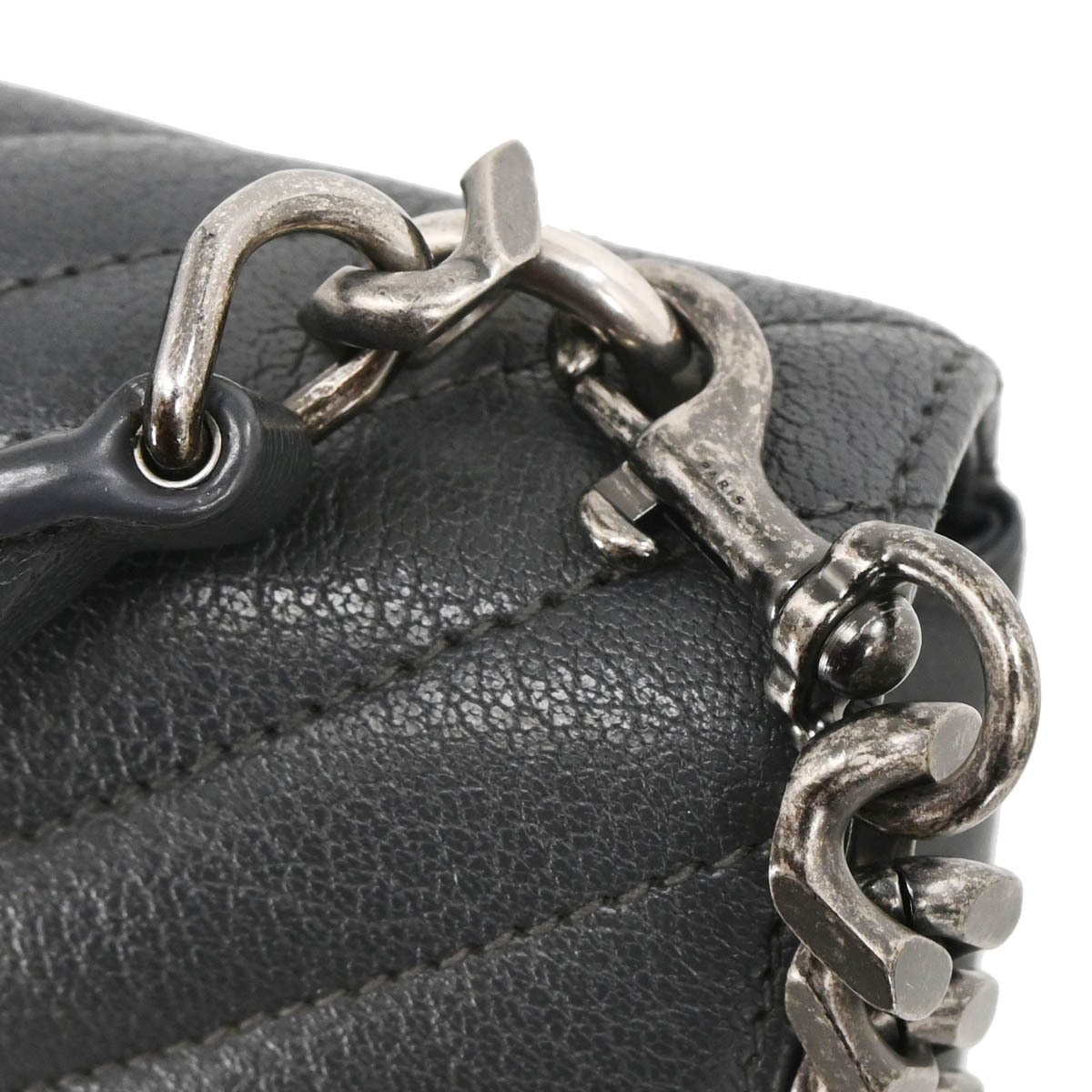 Saint Laurent Gray Leather College 2way Shoulder Handbag