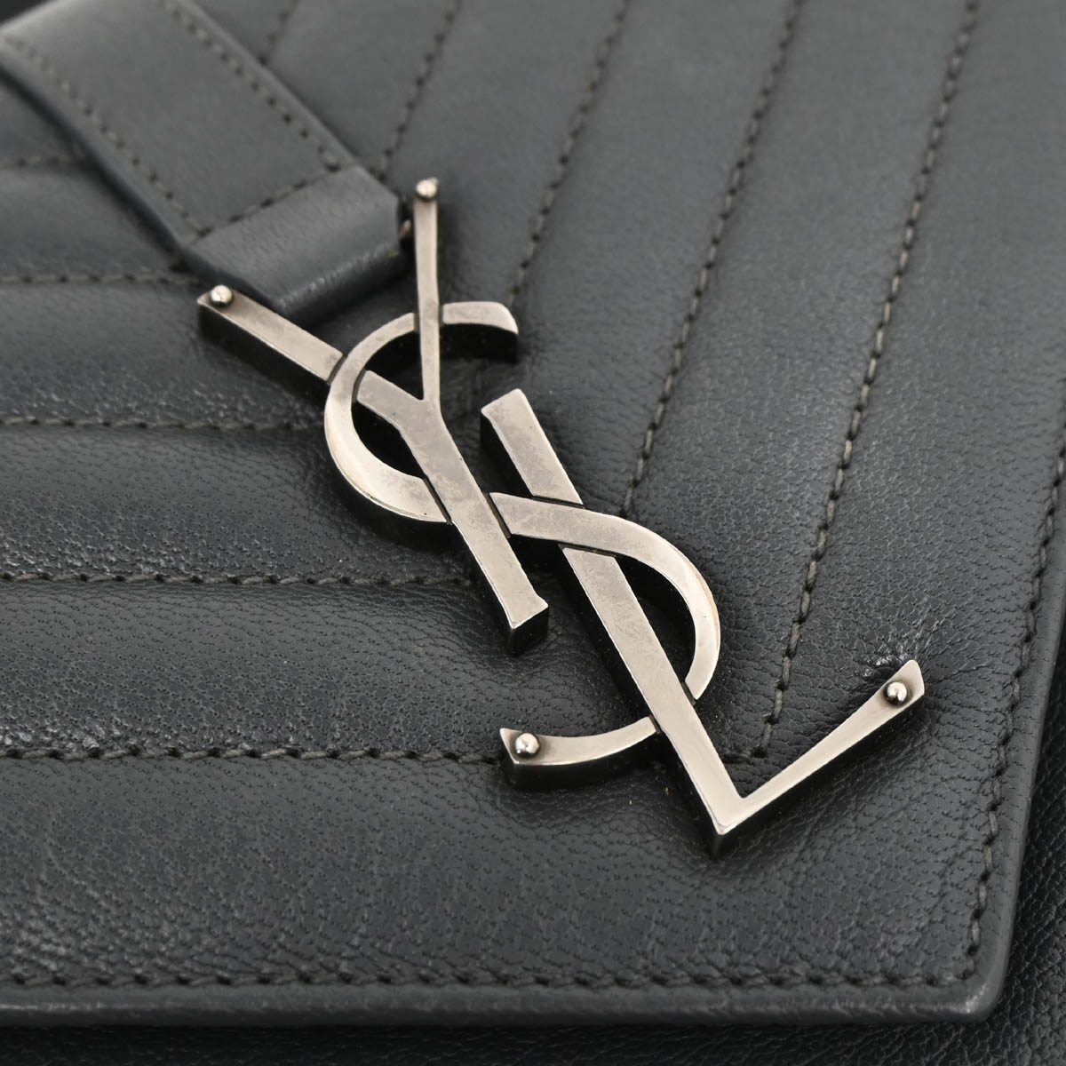 Saint Laurent Gray Leather College 2way Shoulder Handbag