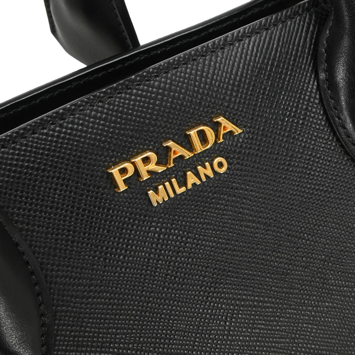 Prada Black Leather 2way Shoulder Handbag
