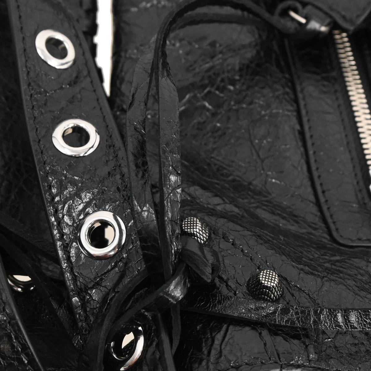 Balenciaga Black Le Cagole Messenger Shoulder Bag