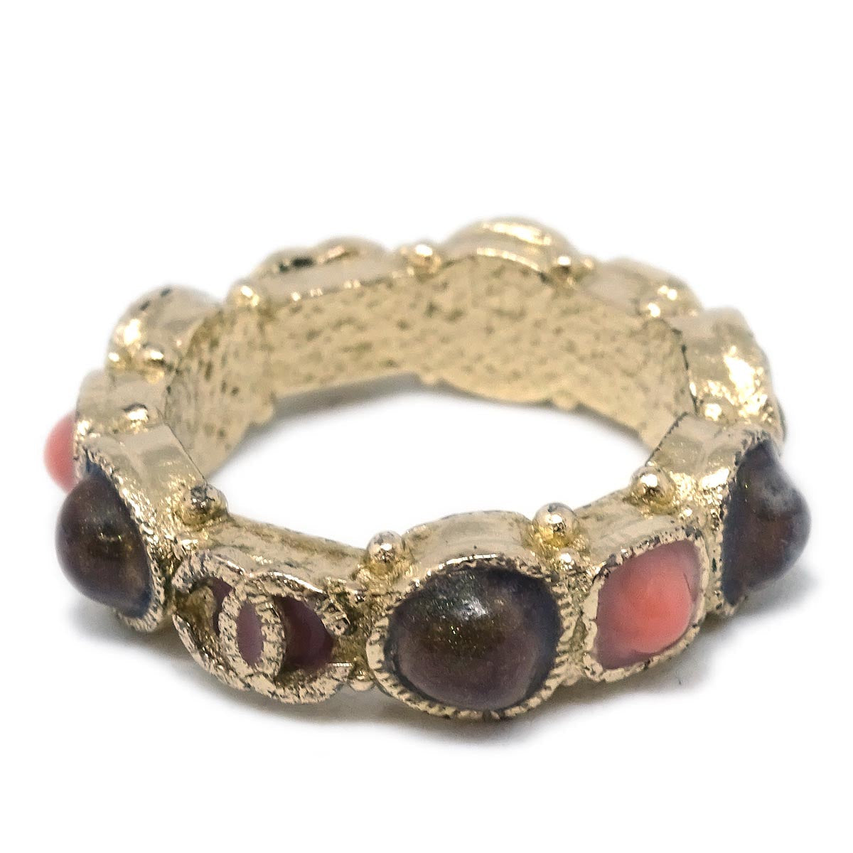 Chanel Ring Gold Gripoix 12P
