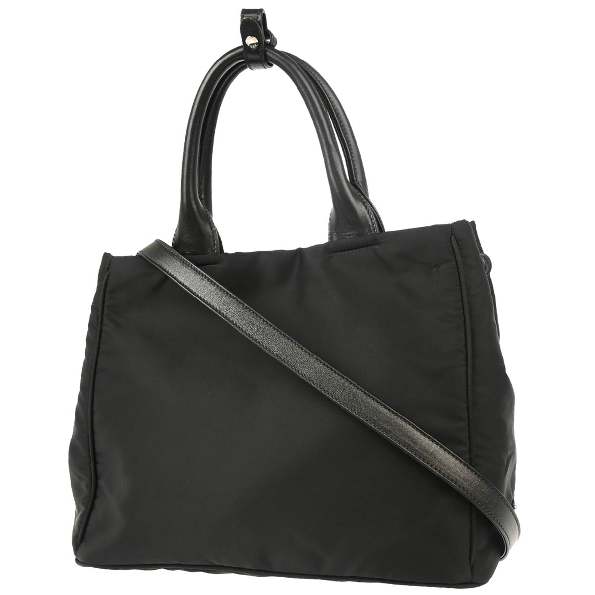 Prada Black Nylon 2way Shoulder Handbag
