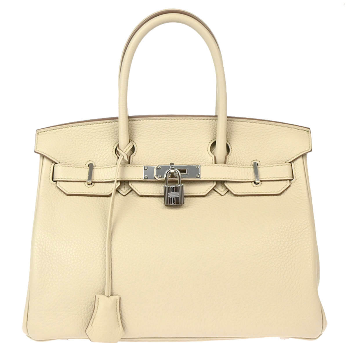 Hermes 2018 Beton Taurillon Clemence Birkin 30 Handbag