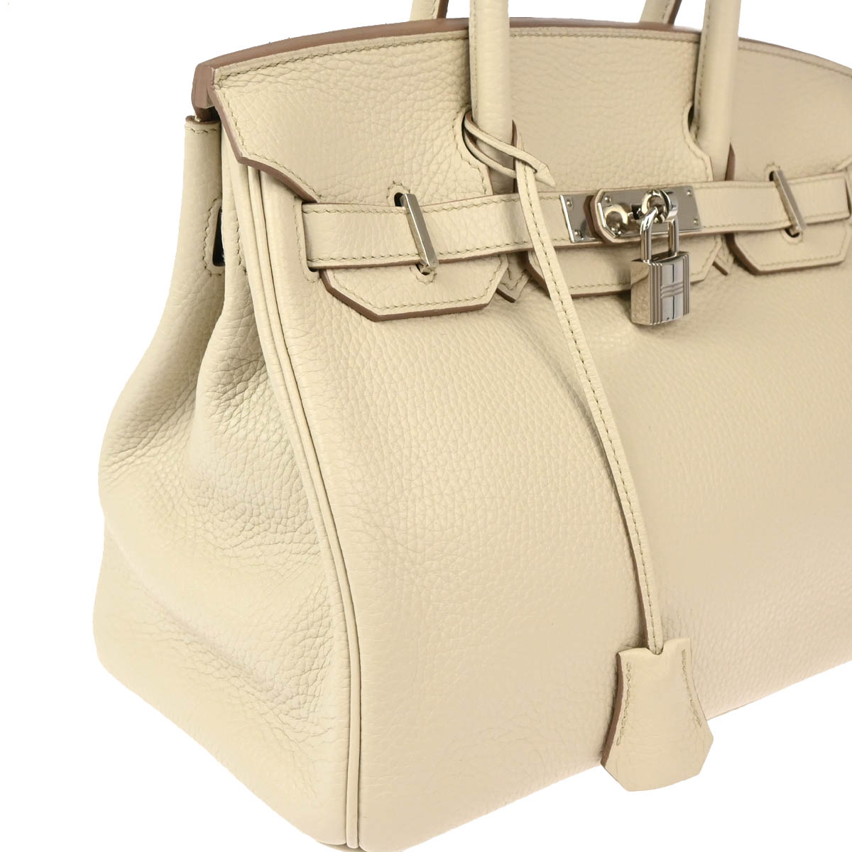 Hermes 2018 Beton Taurillon Clemence Birkin 30 Handbag