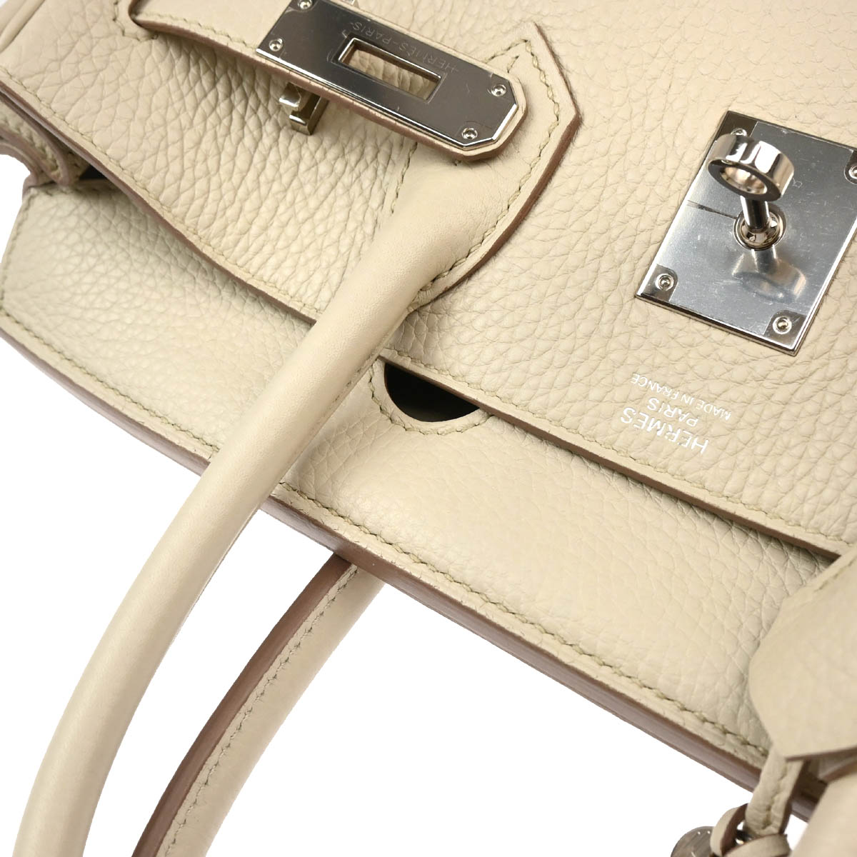 Hermes 2018 Beton Taurillon Clemence Birkin 30 Handbag