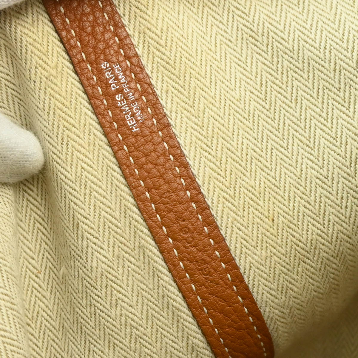 Hermes 2015 Gold Negonda Garden Party 36 PM Tote Handbag