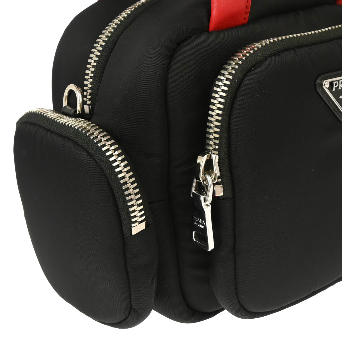 Prada Black Nylon 2way Shoulder Tote Handbag