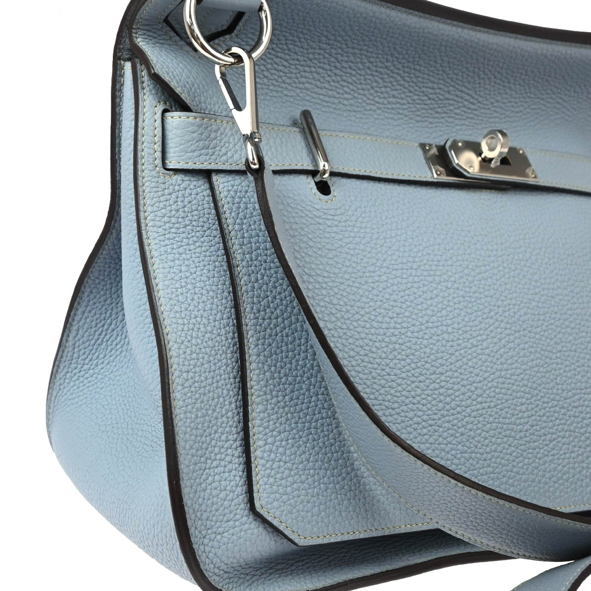 Hermes 2012 Ciel Taurillon Clemence Jypsiere 34 Shoulder Bag