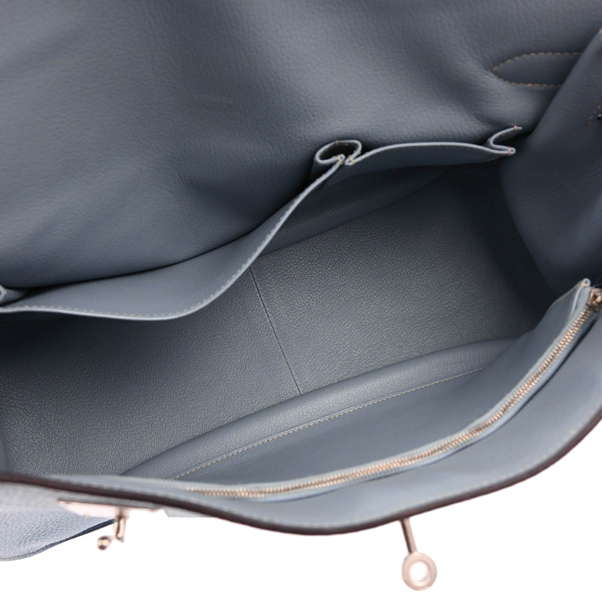 Hermes 2012 Ciel Taurillon Clemence Jypsiere 34 Shoulder Bag