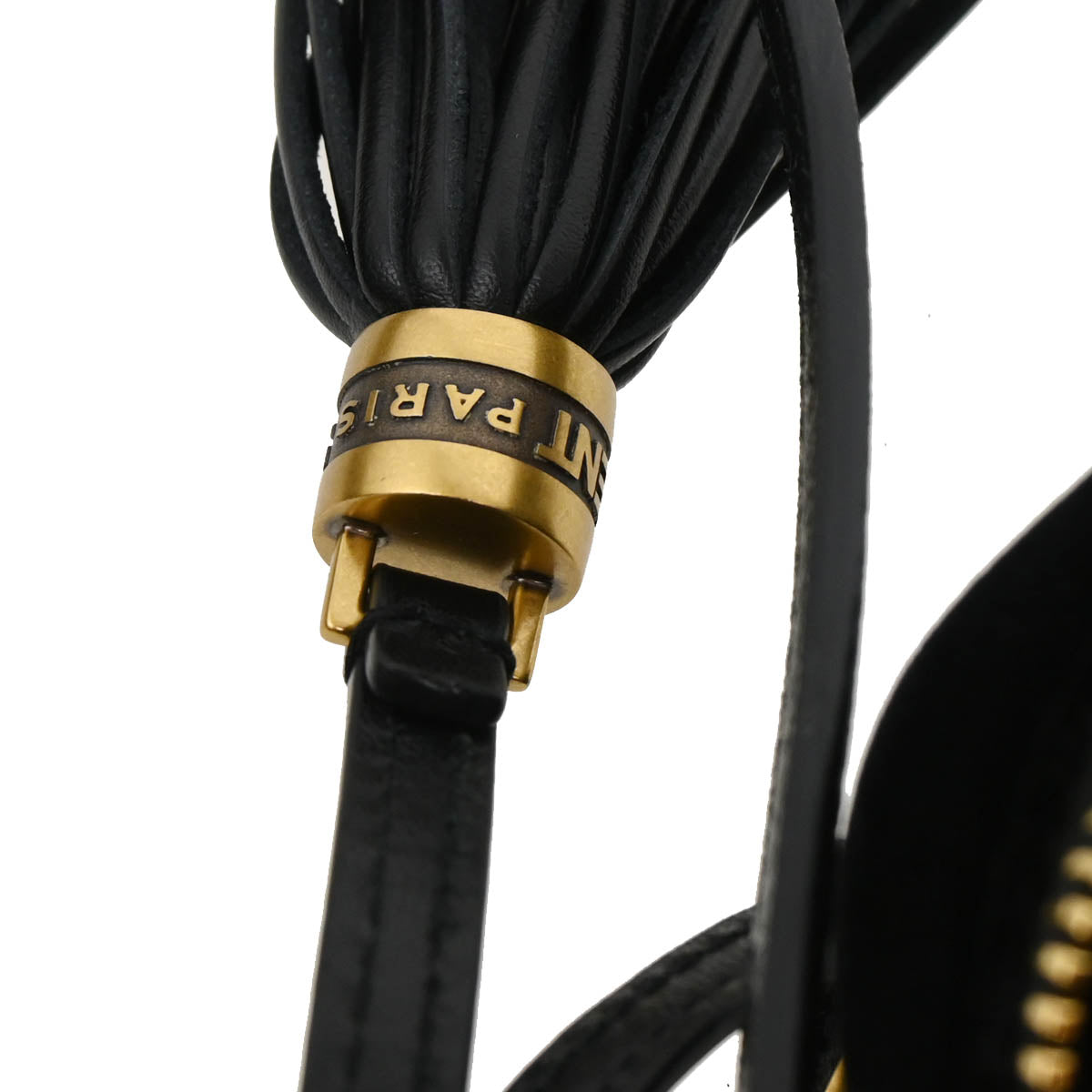 Saint Laurent Black Velours Lou Camera Bag Shoulder Bag