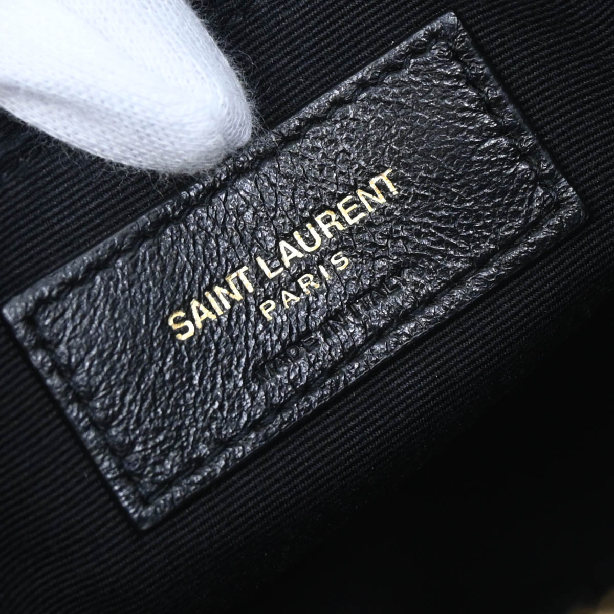 Saint Laurent Black Velours Lou Camera Bag Shoulder Bag