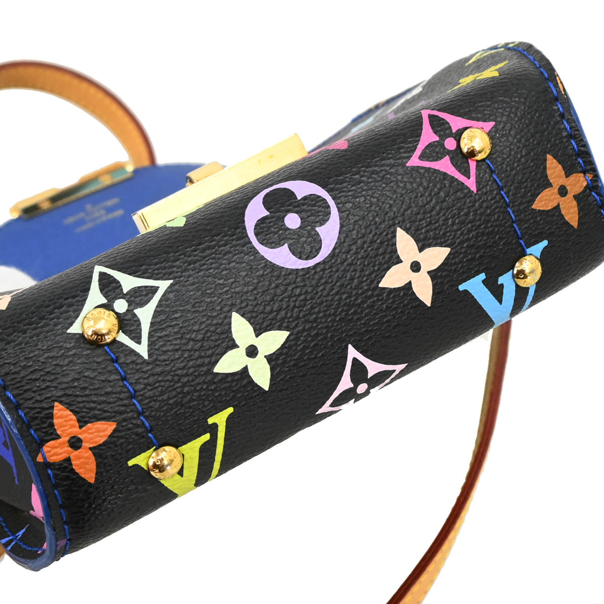 Louis Vuitton 2012 Black Multicolor Heart Breaker Shoulder Bag M40659