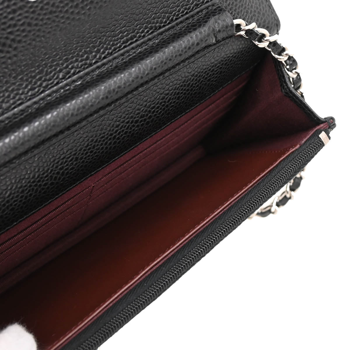 Chanel 2019 Black Caviar Classic WOC Shoulder Wallet Bag