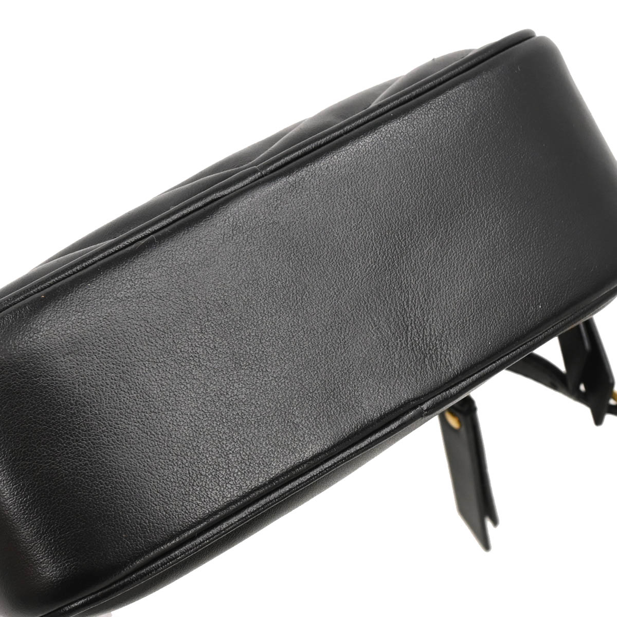 Saint Laurent Black Leather Lou Waist Bum Bag