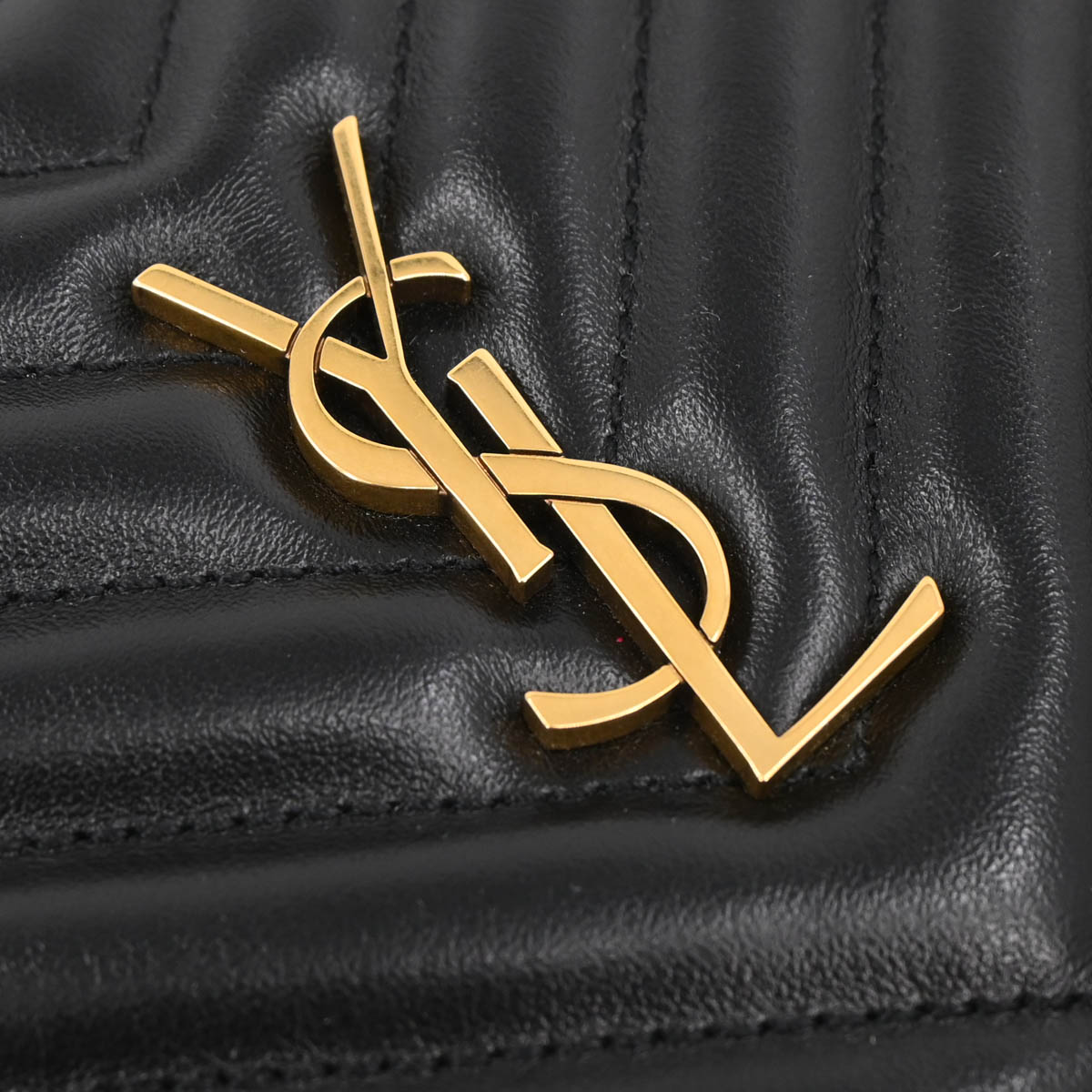 Saint Laurent Black Leather Lou Waist Bum Bag