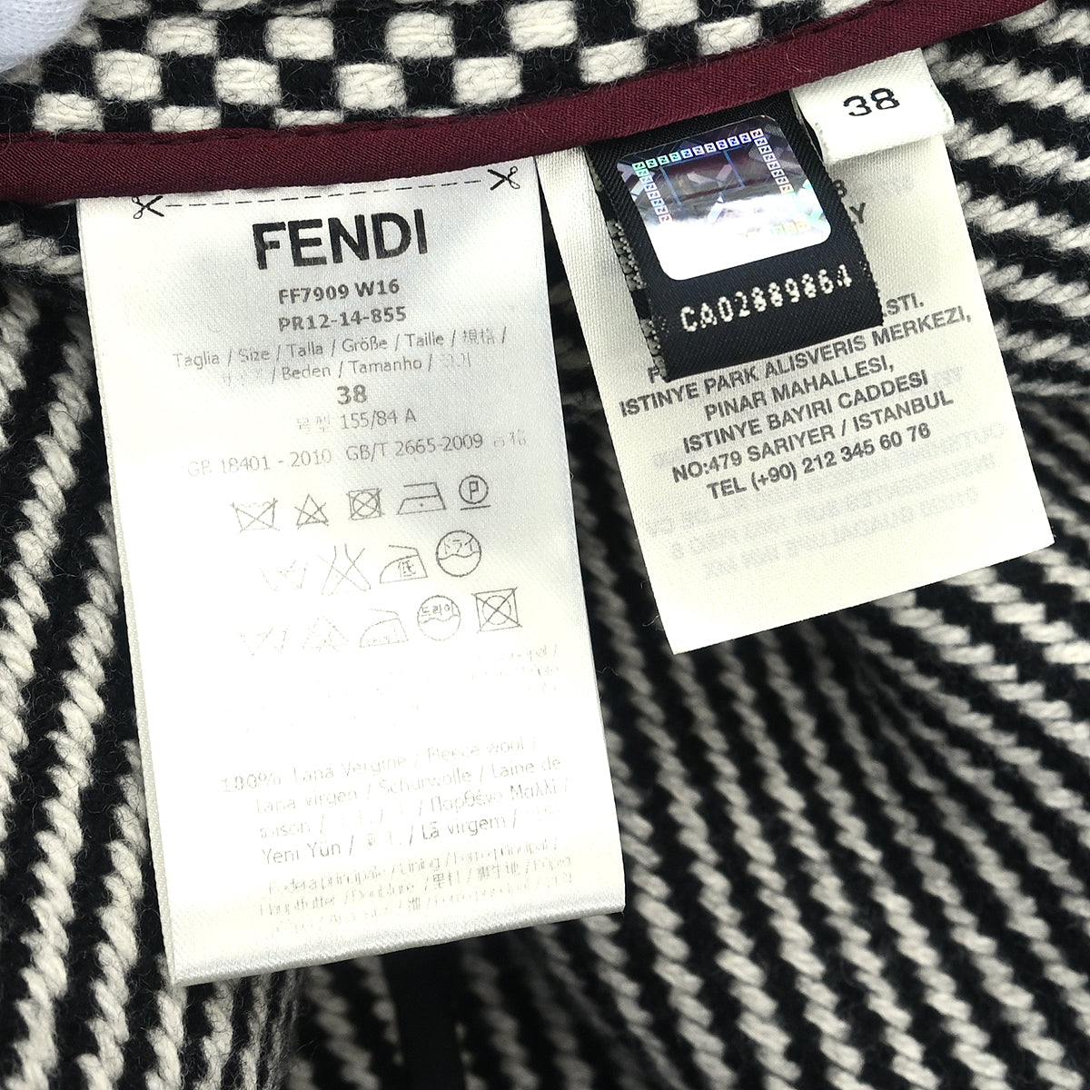 Fendi 2010 Long Sleeve Coat Jacket Black #38