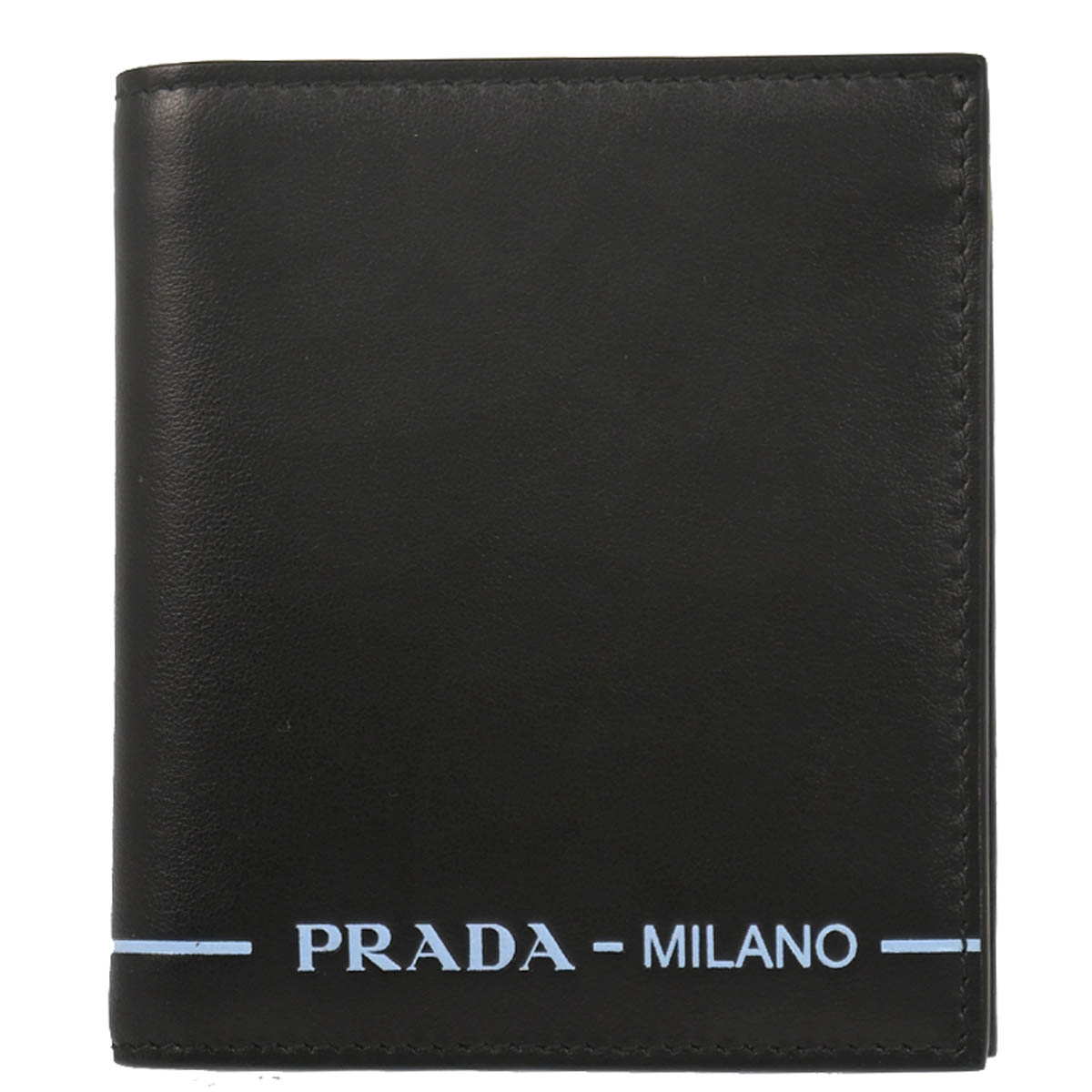 Prada Black Leather Bifold Wallet