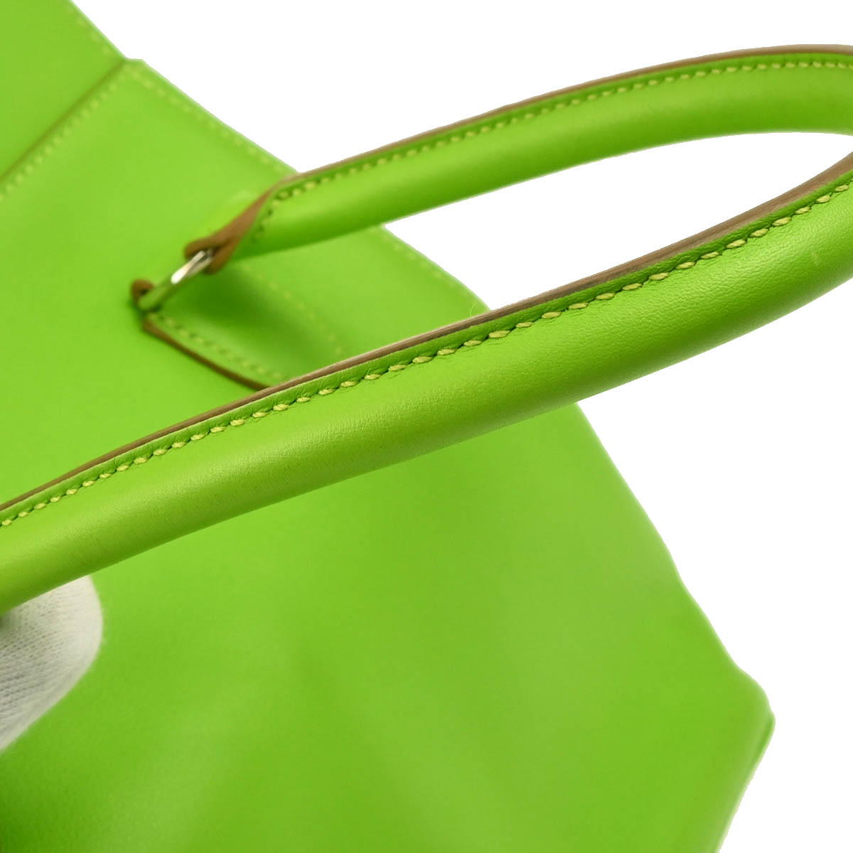 Hermes 2013 Apple Green Veau Swift Toolbox 20 2way Shoulder Handbag