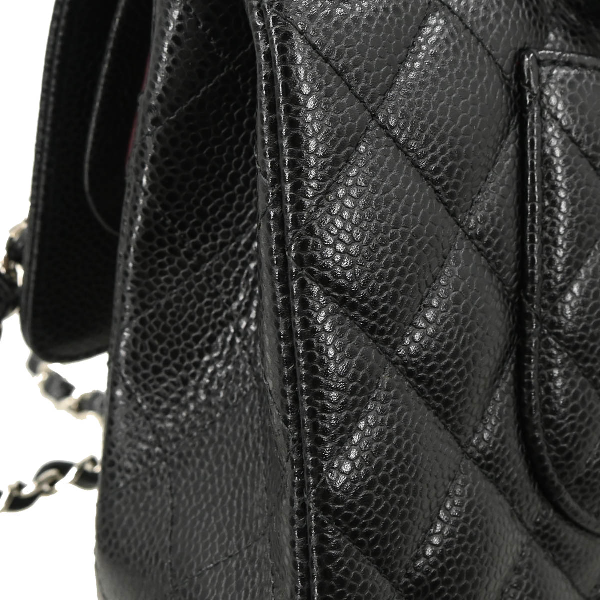 Chanel 2018 Black Caviar Medium Classic Double Flap Shoulder Bag
