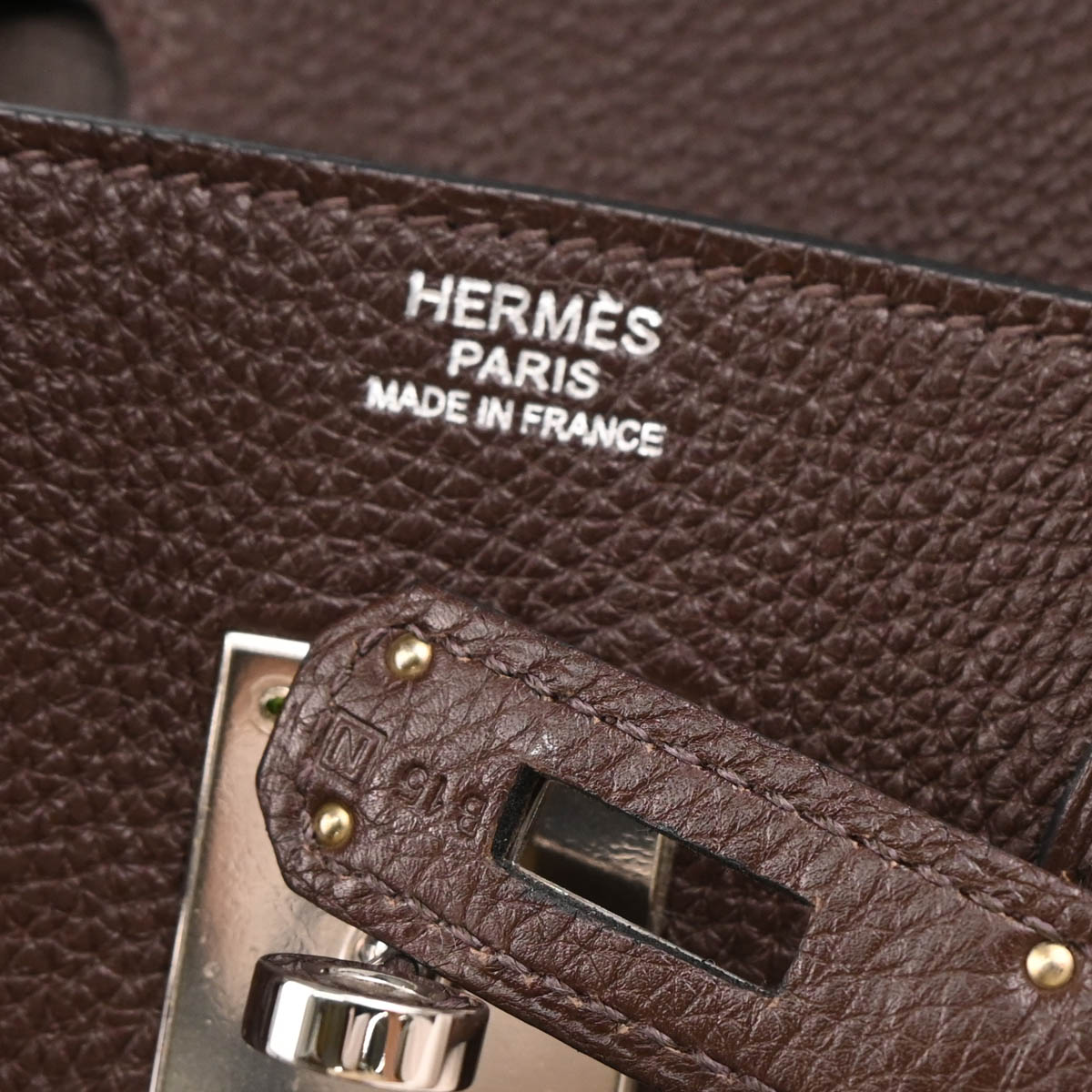 Hermes 2010 Chocolat Togo Birkin 30 Handbag