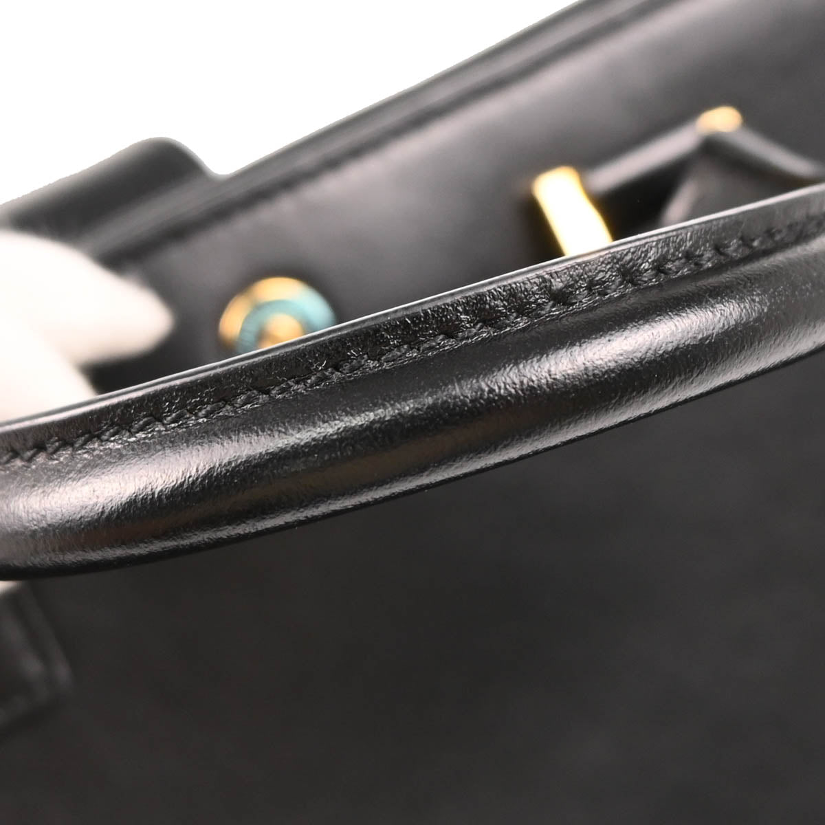 Saint Laurent Black Leather Baby Cabas 2way Shoulder Handbag
