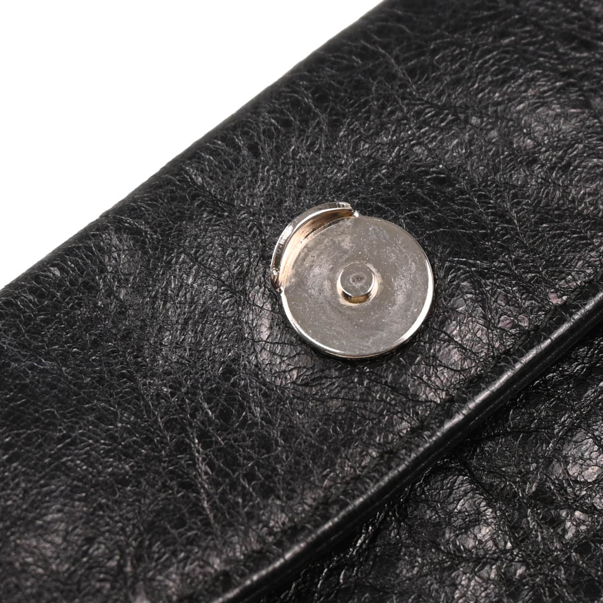 Balenciaga Black Leather Envelope Shoulder Bag