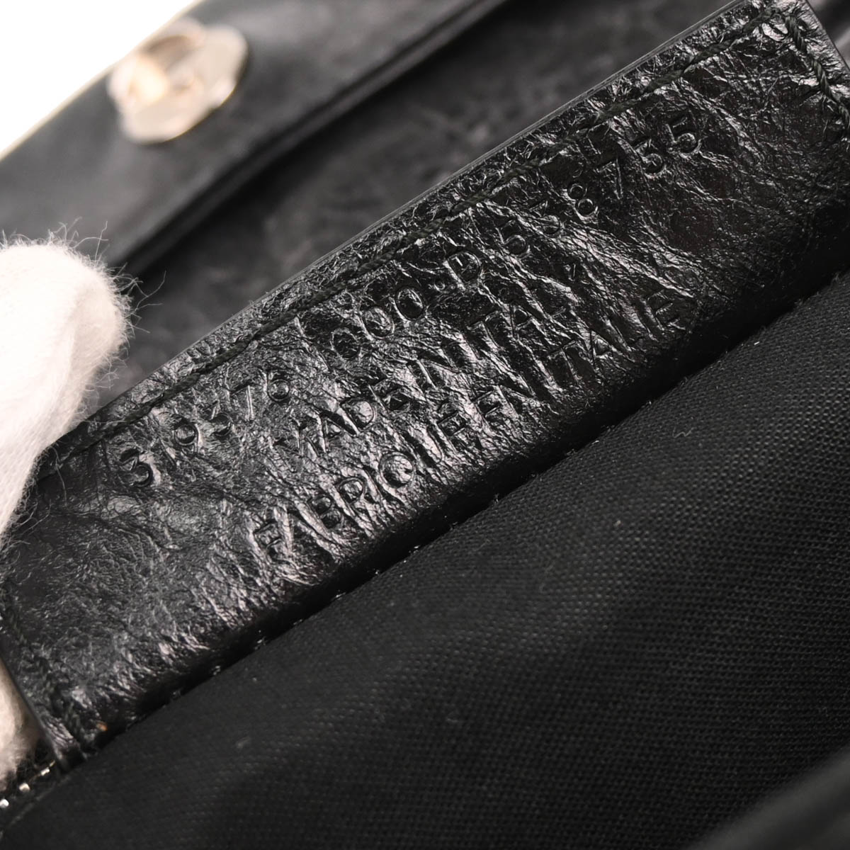 Balenciaga Black Leather Envelope Shoulder Bag