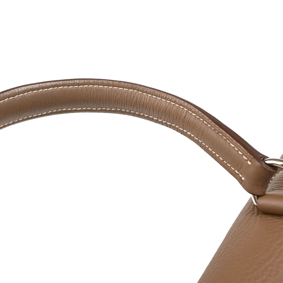 Hermes 2010 Etoupe Gray Togo Shoulder Kelly Handbag