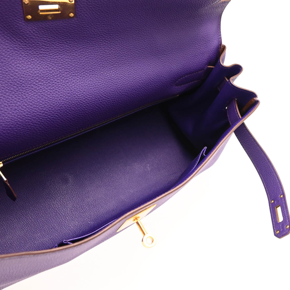 Hermes 2010 Iris Togo Shoulder Kelly Handbag