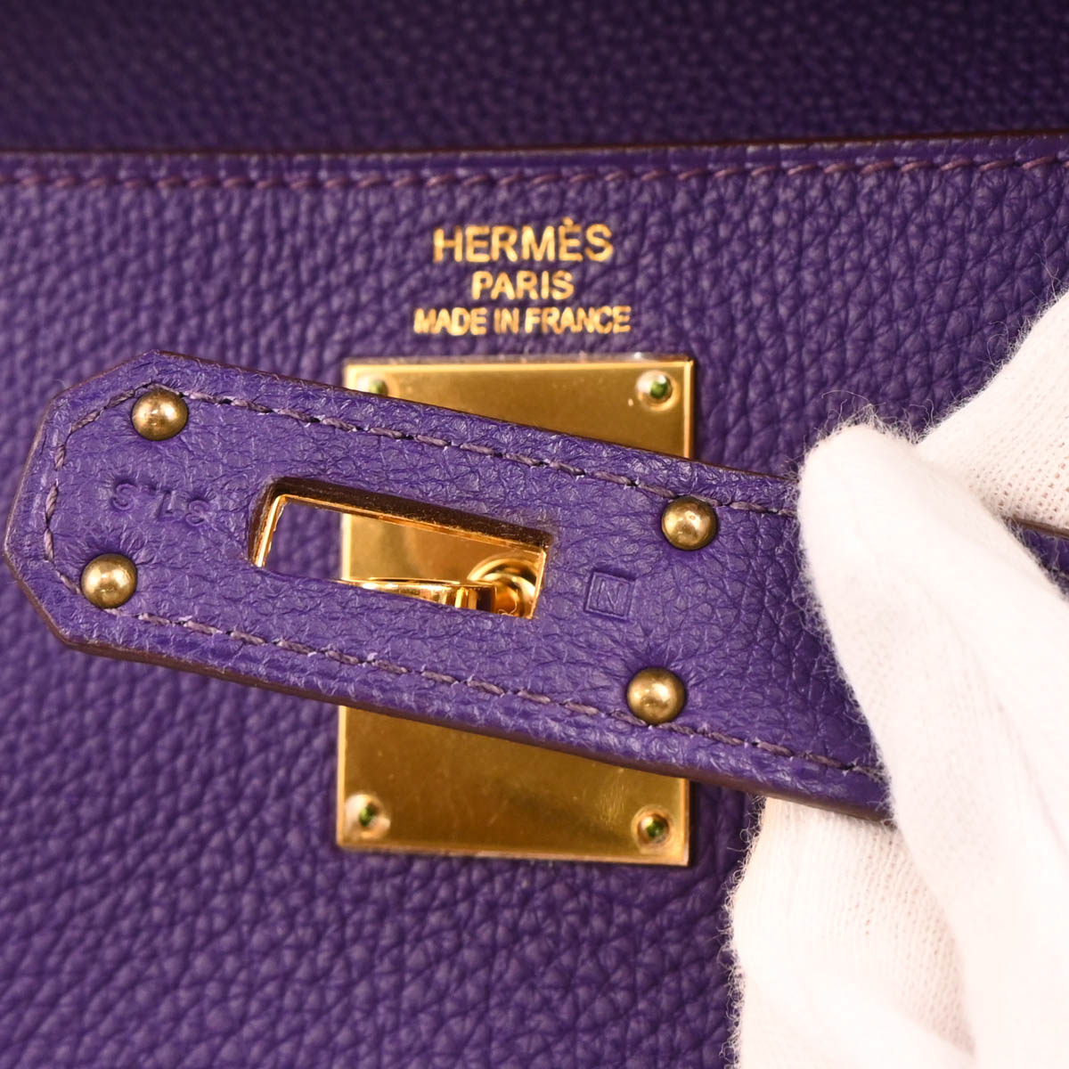 Hermes 2010 Iris Togo Shoulder Kelly Handbag