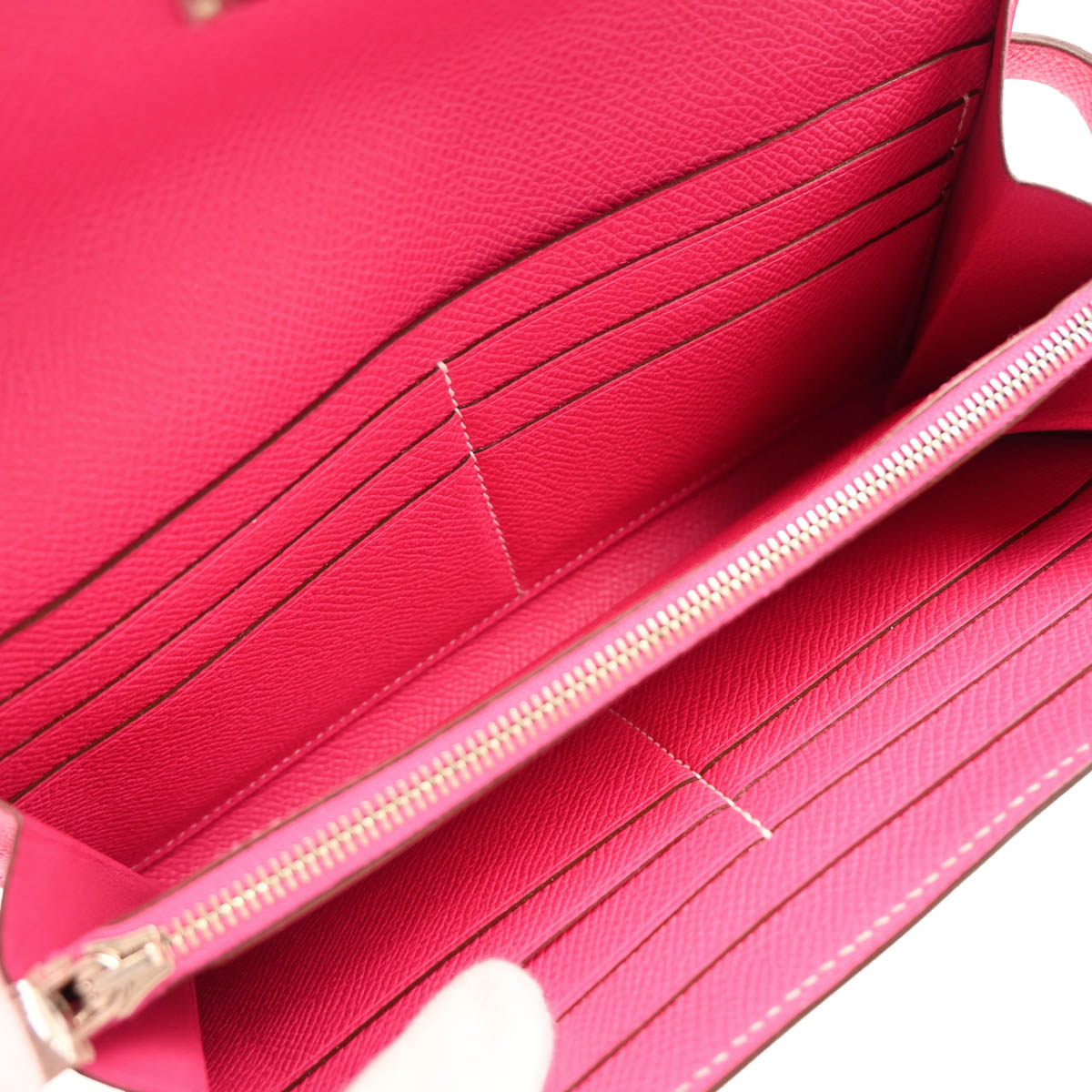 Hermes 2013 Pink Epsom Kelly Wallet Purse