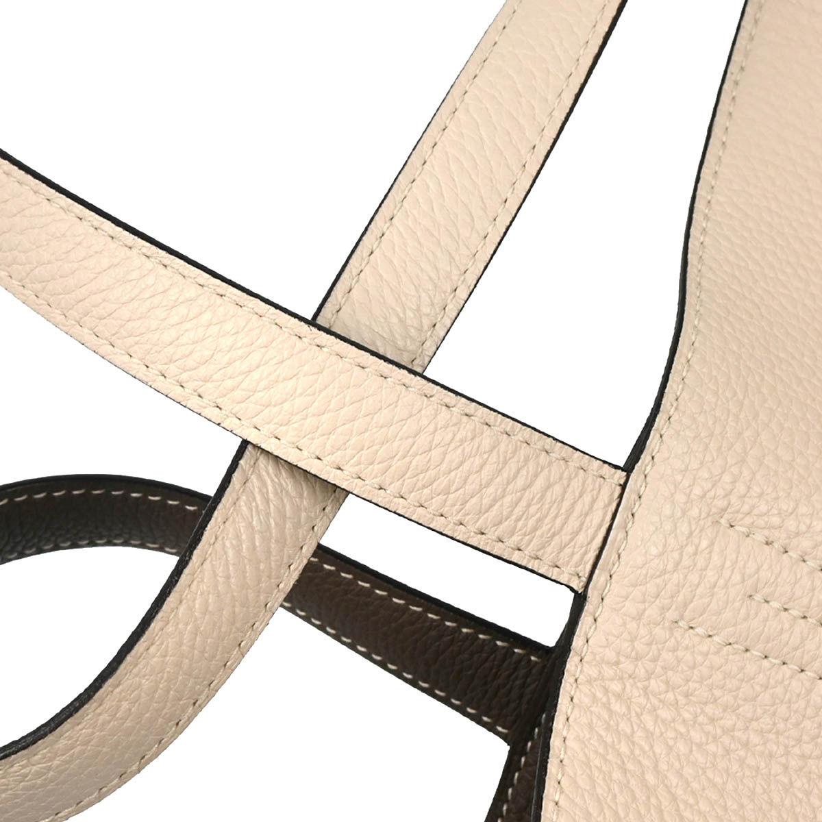 Hermes 2018 Etoupe Clemence Double Sens 36 Reversible Tote Handbag