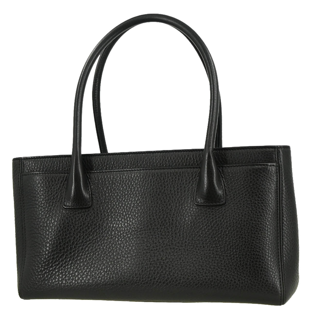 Chanel 2014-2015 Black Deerskin Executive Cerf Tote Shoulder Bag
