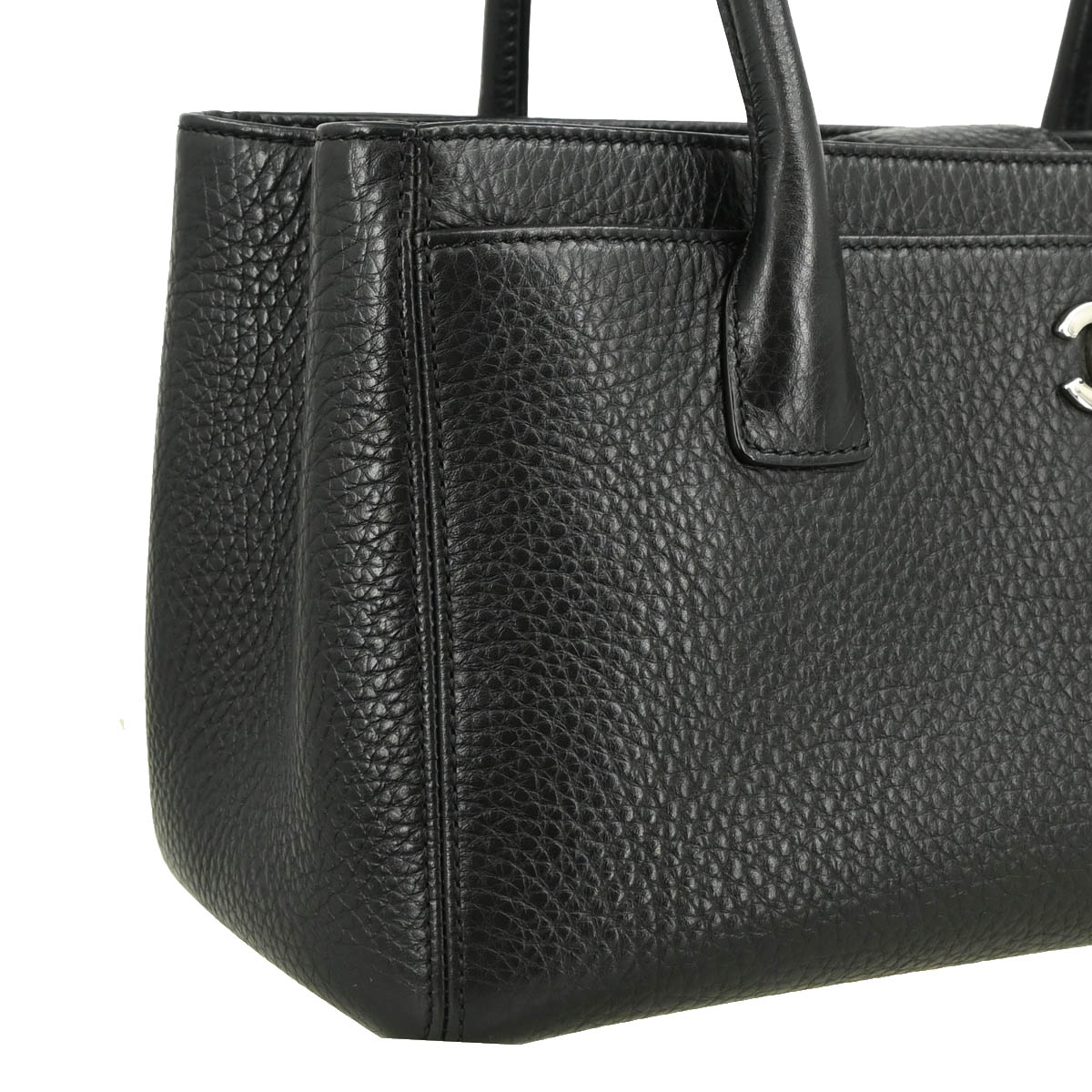 Chanel 2014-2015 Black Deerskin Executive Cerf Tote Shoulder Bag