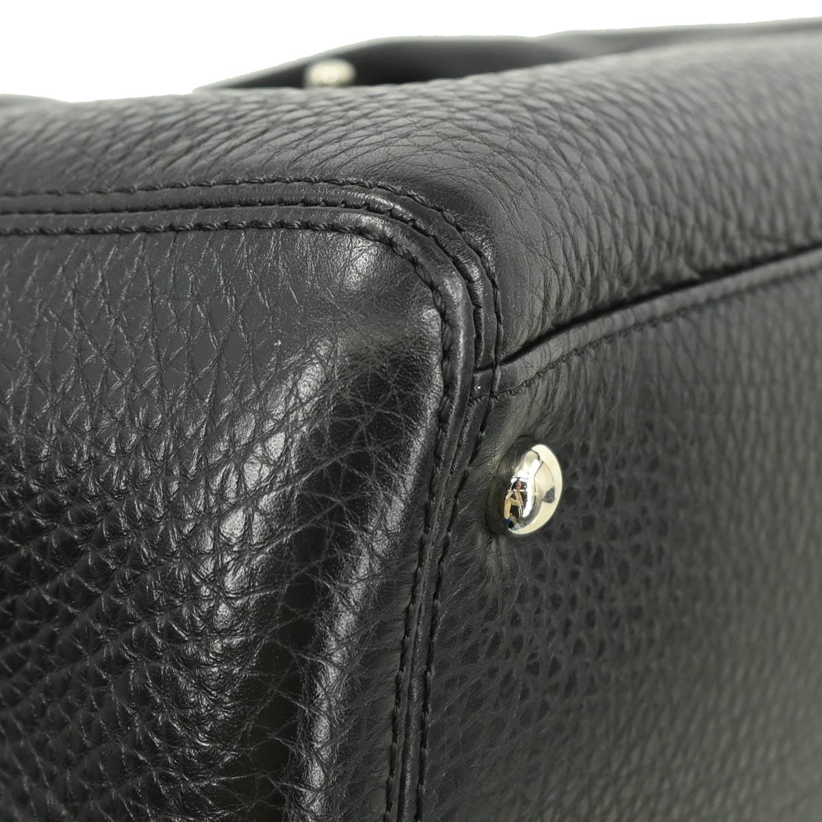 Chanel 2014-2015 Black Deerskin Executive Cerf Tote Shoulder Bag
