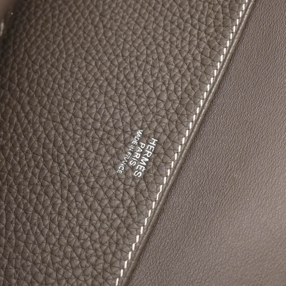 Hermes 2019 Gris Asphalt Taurillon Clemence Halzan 31 Handbag 2way Shoulder