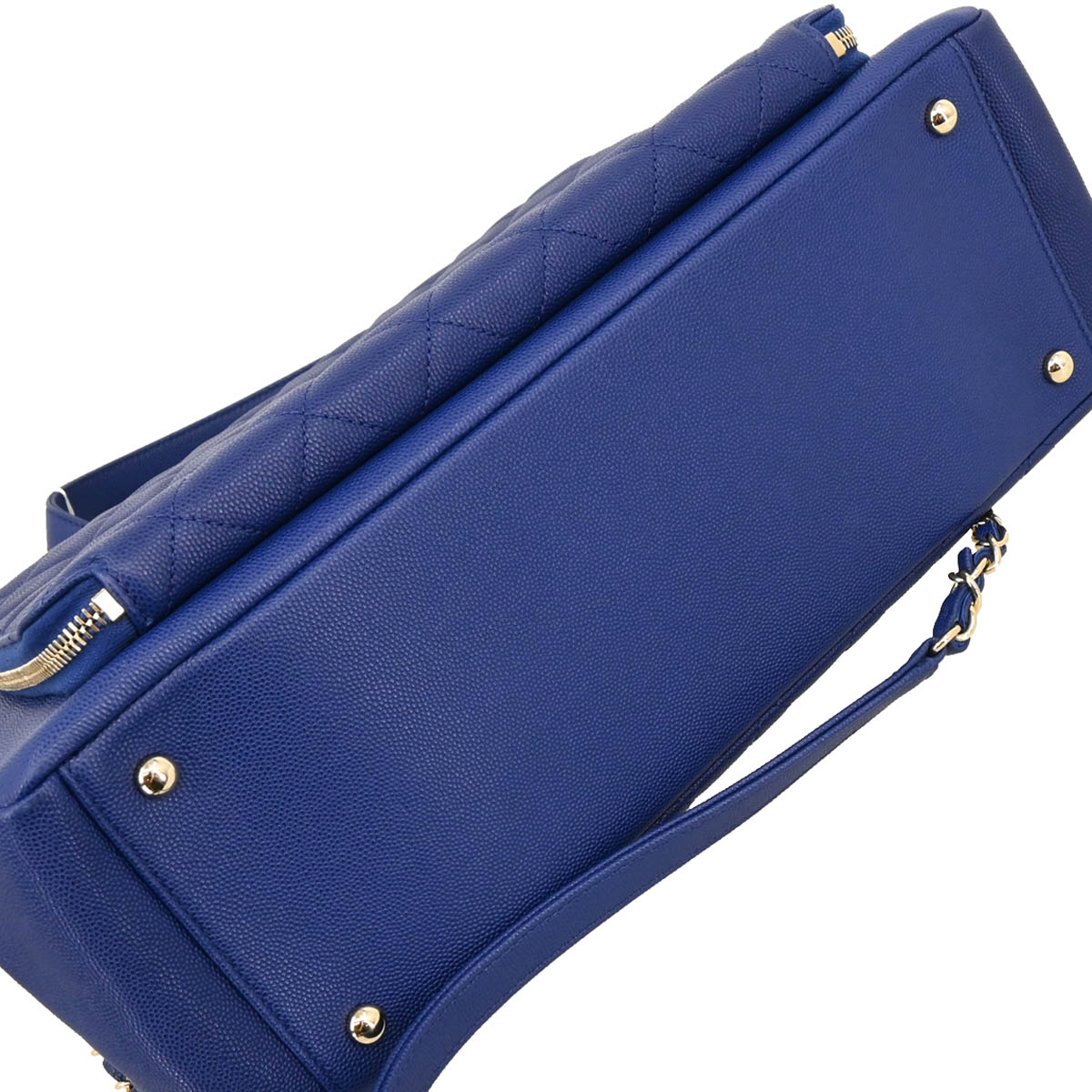 Chanel 2017-2018 Blue Caviar Business Affinity Shopping Tote Bag