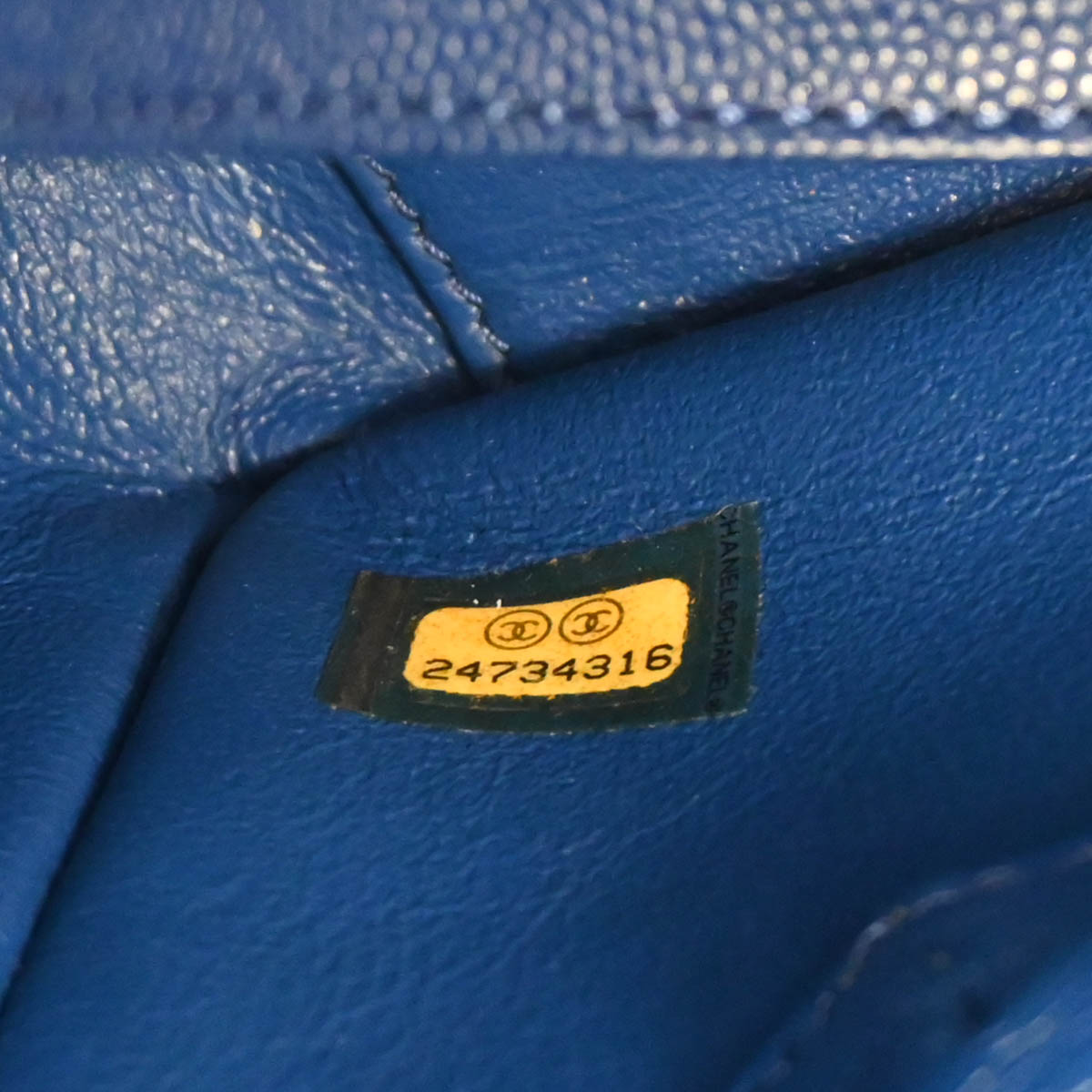 Chanel 2017-2018 Blue Caviar Business Affinity Shopping Tote Bag