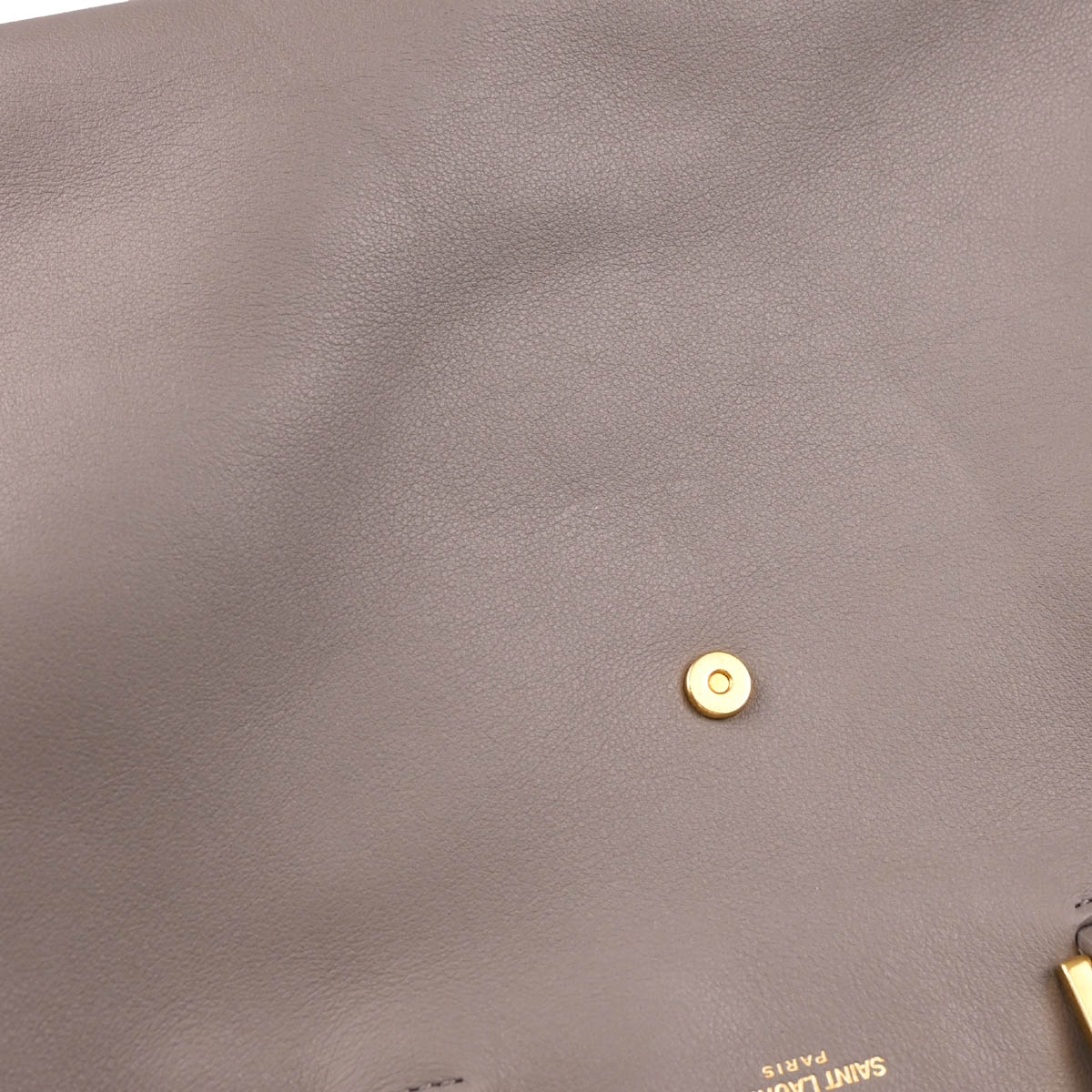 Saint Laurent Gray Leather Baby Cabas 2way Shoulder Handbag
