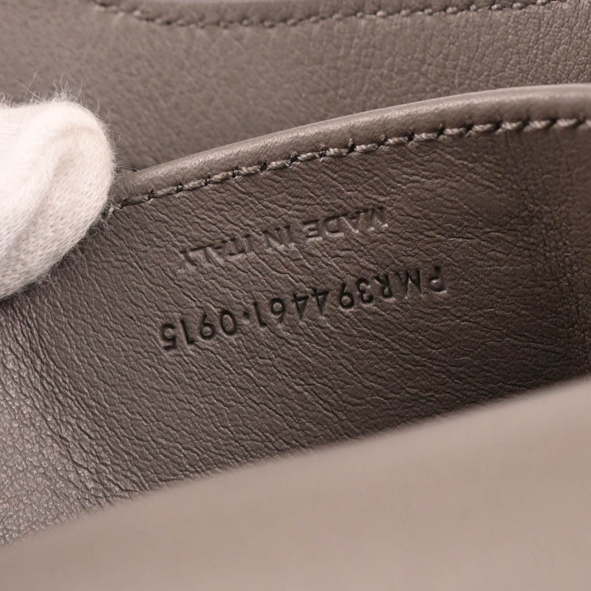 Saint Laurent Gray Leather Baby Cabas 2way Shoulder Handbag