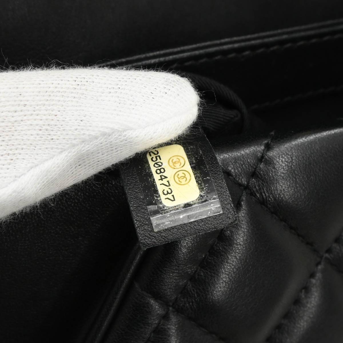 Chanel 2018 Black Lambskin Pouch Clutch Bag