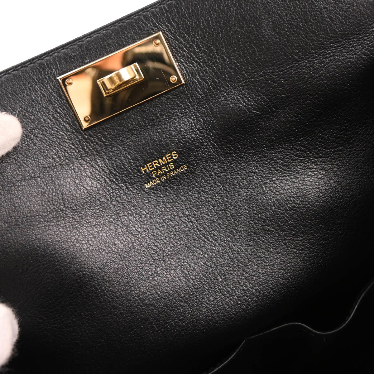 Hermes 2018 Black Veau Swift Toolbox 20 2way Shoulder Handbag