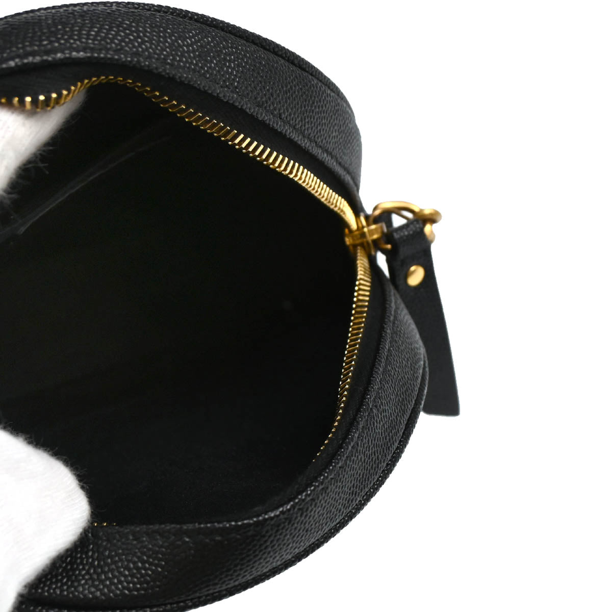 Saint Laurent Black Leather Vinyle Shoulder Bag