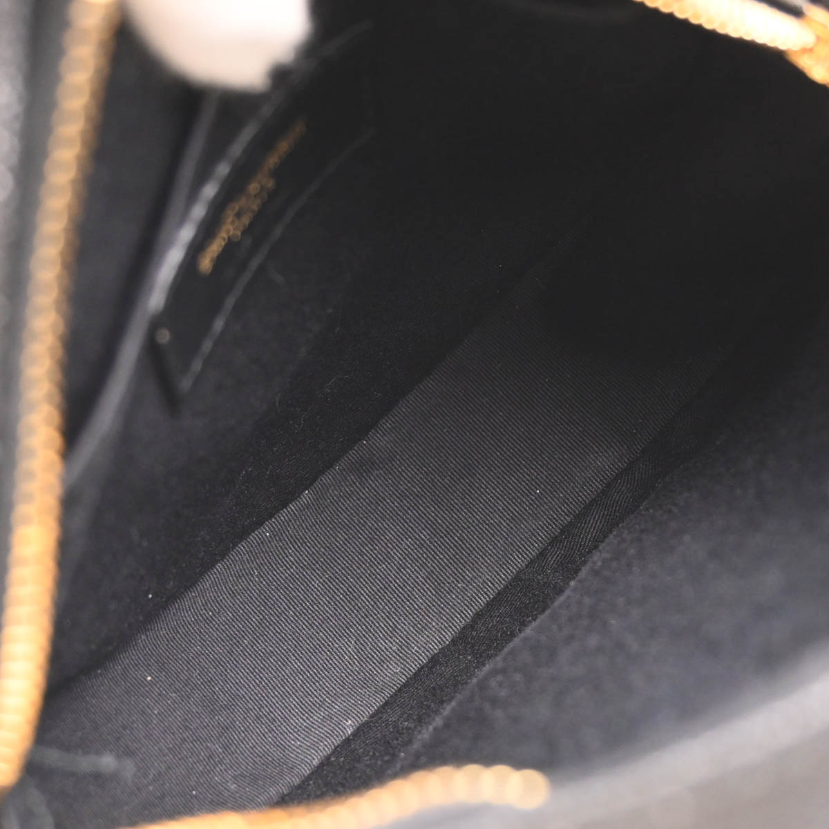 Saint Laurent Black Leather Vinyle Shoulder Bag
