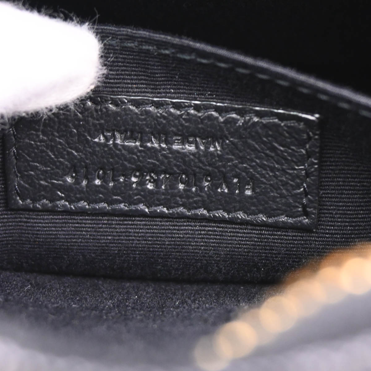 Saint Laurent Black Leather Vinyle Shoulder Bag