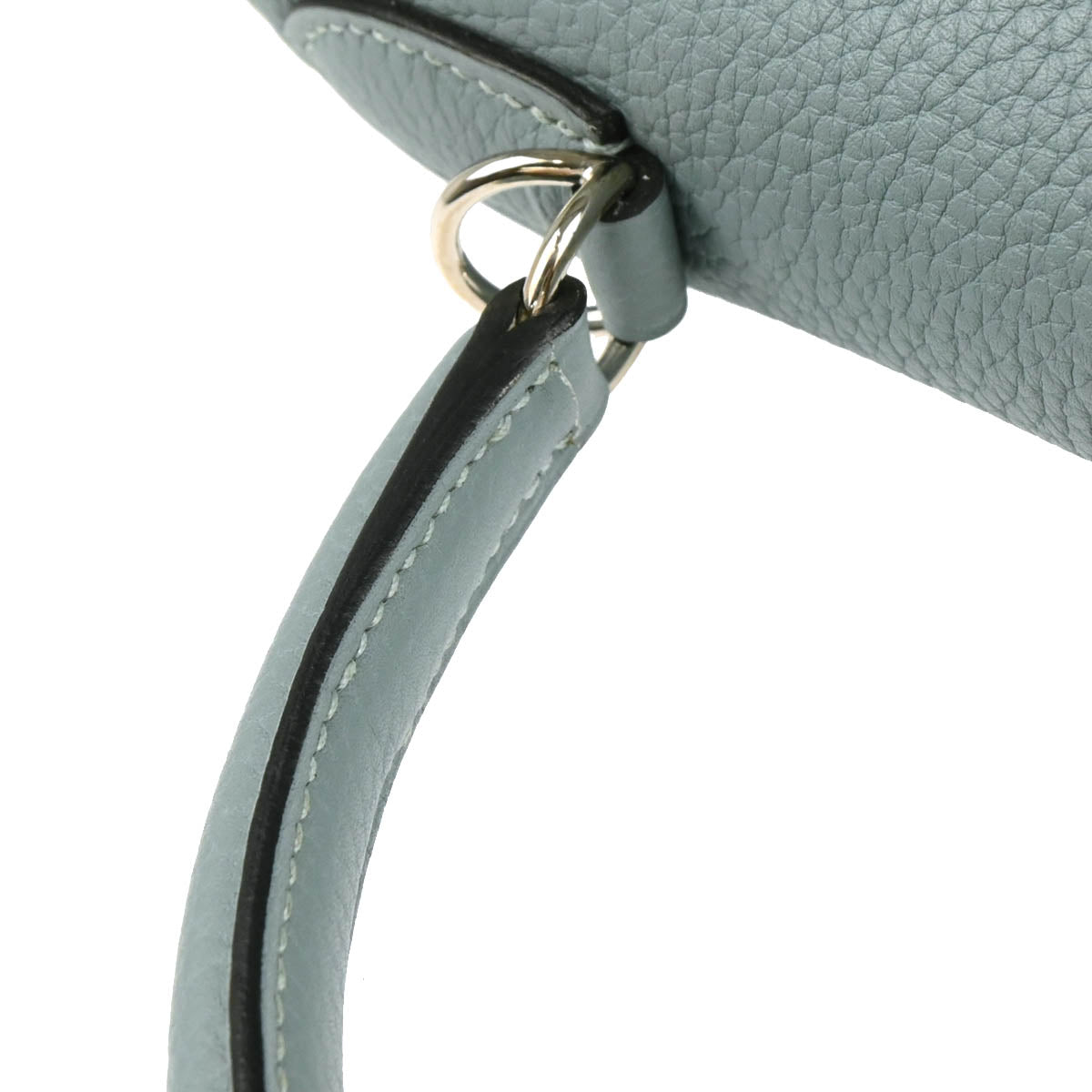 Hermes 2012 Ciel Taurillon Clemence Kelly 28 Retourne 2way Shoulder Handbag