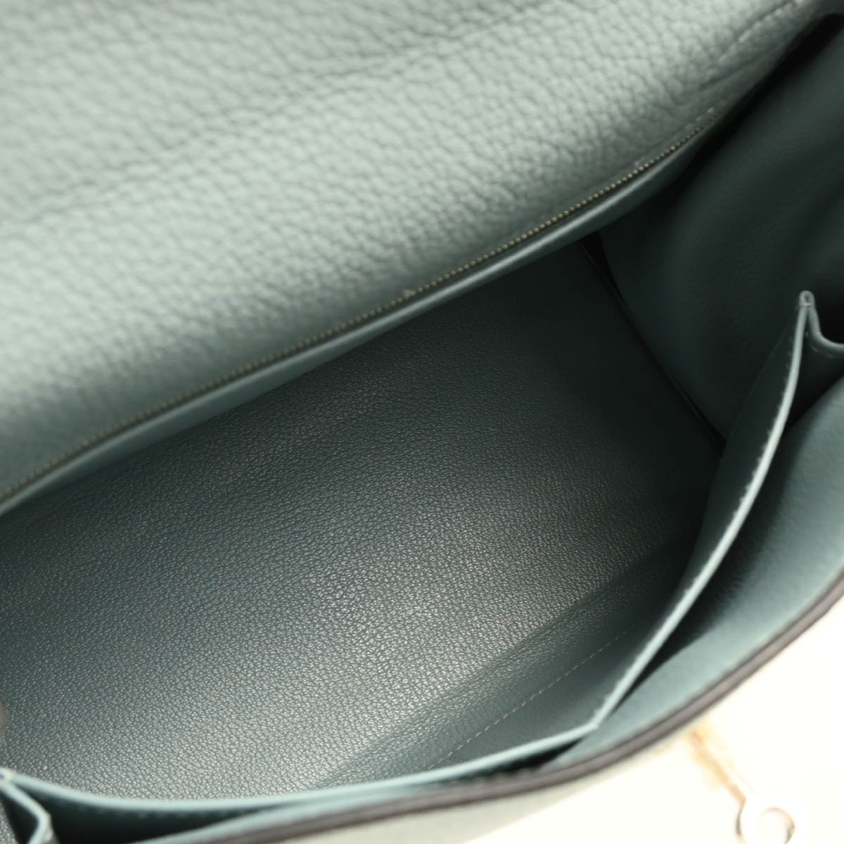 Hermes 2012 Ciel Taurillon Clemence Kelly 28 Retourne 2way Shoulder Handbag