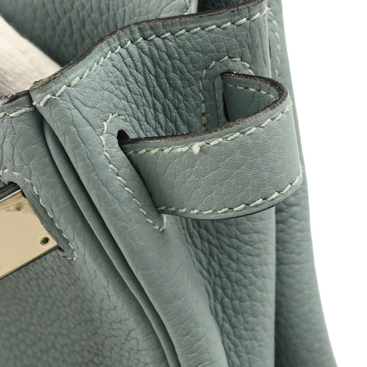 Hermes 2012 Ciel Taurillon Clemence Kelly 28 Retourne 2way Shoulder Handbag